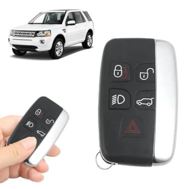 Imagem de Boxonly Chaveiro remoto de entrada sem chave KOBJTF10A de 315 MHz compatível com Land Rover Range Rover Evoque Sport (2012-2017), para LR4 (2012-2016), para LR2 (2012-2015) J107 5 botões