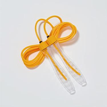 Imagem de Corda de pular para crianças – leve, ajustável, sem emaranhados, cordas de pular longas para cardio, boxe, crossfit para meninos e meninas de 6 a 10 anos (amarelo cristal infantil)