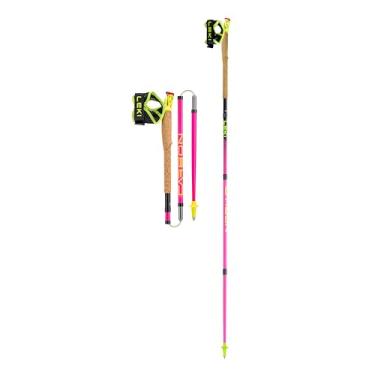 Imagem de LEKI Bastões De Caminhada Leves Dobráveis Ultratrail Fx.One Carbon Para Caminhadas E Corridas Em Trilhas - Rosa-Preto - 135 Cm
