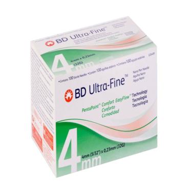 Imagem de Agulha para caneta BD Pentapoint Easyflow 4mm 100 unidades