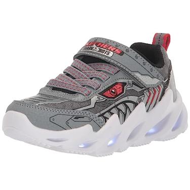 Imagem de Skechers Tênis infantil unissex Shark-Bots, Cinza, 3.5 Big Kid