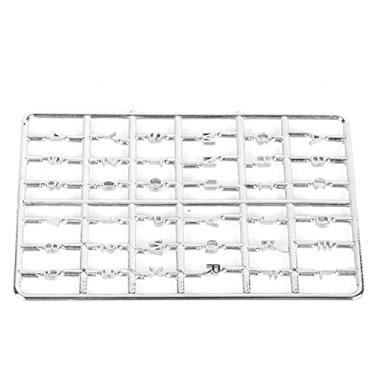 Imagem de KIMISS Cartas e Números de Casa de Boneca Em Miniatura DIY Conjunto 1/12 - Decoração da Porta da Frente e Acessório de Aprendizado (Prata)