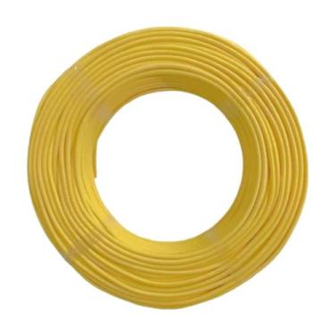 Imagem de Fio 6mm 100m Flexivel Rolo De Fio 6mm Eletrico - Cabo Flex, Amarelo