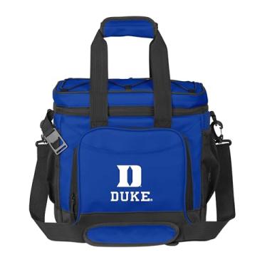 Imagem de Logo Brands NCAA Duke Blue Devils Flex 24 latas Cooler - Forro selado a quente à prova de vazamento, abridor de garrafa embutido, alça de ombro ajustável - Ótimo para porta-malas e piqueniques