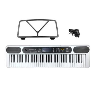 Imagem de Teclado Musical 61 Teclas AZ KEYS TONE KT61 Branco com Fonte Bivolt