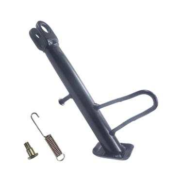 Imagem de Adsspro Acessórios universais de suporte de motocicleta de aço inoxidável, suporte de tripé modificado para scooter motor, suporte lateral do pé, mota, motocicleta, motocross, Dit Pit Bike (14 cm) (22