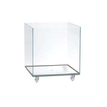 Imagem de Vaso Cachepot De Vidro Com Rodinhas Tamanho 40x40x40 (06mm)