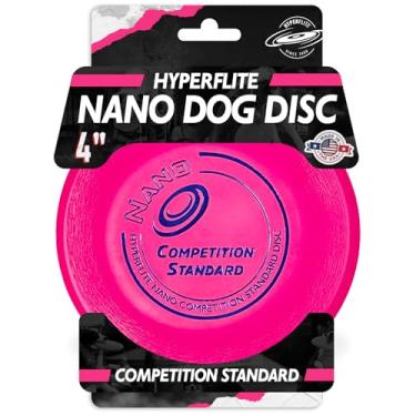 Imagem de Hyperflite Nano Competition Disco padrão para cães 10 cm (17 g) | Mini disco voador oficial Skyhoundz para cães pequenos e filhotes | Brinquedo leve para cães e quintais e praia | antirreflexo - rosa