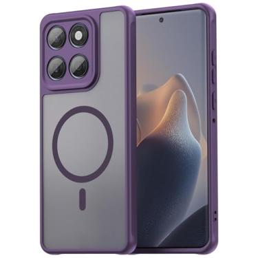 Imagem de Monwutong Capa magnética fina para Moto Edge 60, capa para Moto Edge 60 Fusion, capa resistente durável ao ar livre, capa de proteção antiqueda de grau militar para Moto Edge 60 Fusion/Edge 60, FD