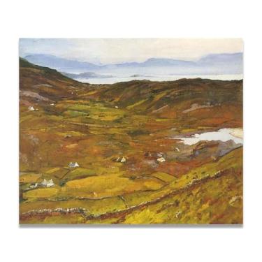 Imagem de In County Kerry John Lavery Iconic Realist Portrait & War Scene Canvas Art – Decoração de parede irlandesa atemporal para casa 39,98 x 48 cm Un Framed