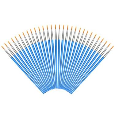 Imagem de Conjunto de pincéis de tinta, vários tamanhos, pincéis de cabelo de nylon para modelagem, arte, acrílico, aquarela, pintura a óleo e guache, pintura rupestre, arte de unhas de rosto corporal, desenho