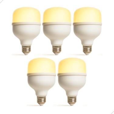 Imagem de Lâmpada Led Bulbo 20w 3000k Branco Quente Bivolt 127v e 220v Luz Amarela para Ambientes Aconchegantes E27 Econômica (5)