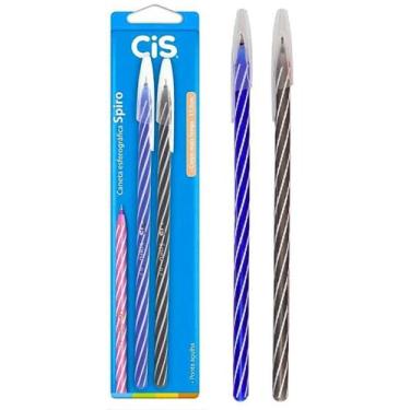 Imagem de Caneta Esferográfica Spiro 0,7 mm 2 Cores - Cis