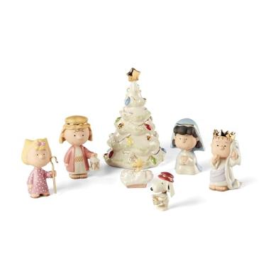 Imagem de Lenox Estatuetas de Conjunto de 7 Peças Peanuts e Natal Multicor