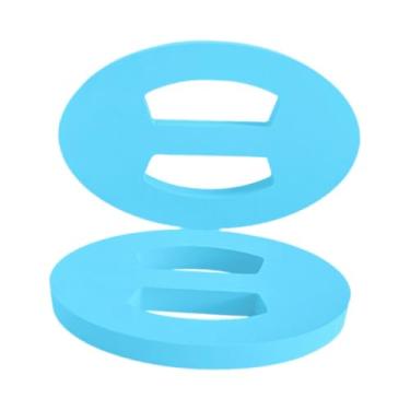 Imagem de Fenteer 2 peças de flutuador de mão para natação, prancha de natação leve e confortável, prancha flutuante para adultos e iniciantes, Azul