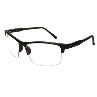 Imagem de Oculos Esportivo Para Grau Masculino Armação Fio De Nylon (PRETO-VERDE)