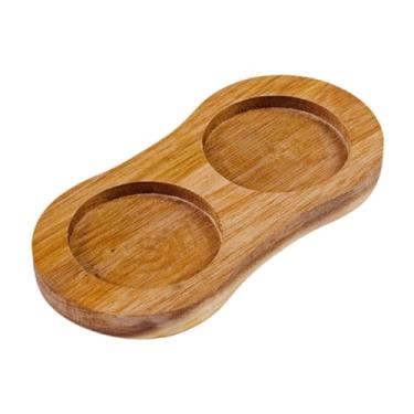 Imagem de ＫＬＫＣＭＳ Bandeja para moinho de sal e pimenta com suporte de madeira antiderrapante, ferramenta para moer temperos e garrafas de pimenta para festas buffets