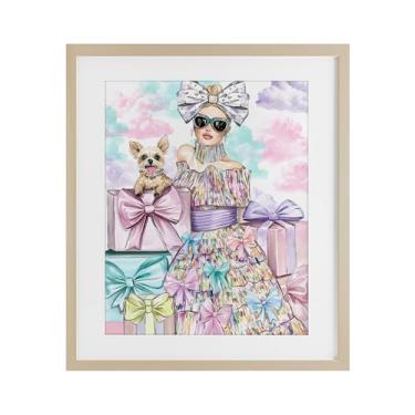 Imagem de Stupell Industries Impressão emoldurada de fita feminina e filhote de bétula sob vidro por Jess Stempel, 40 x 33