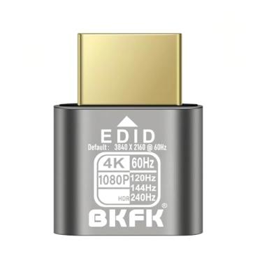 Imagem de Plugue fictício hdmi 4K - adaptador de exibição para HDMI, janela virtual Luna Display para emulador doméstico - Dummy, displayport Headless dummie dongle1080P 120Hz (NOVO-4K-HDR (padrão3840X2160@60HZ