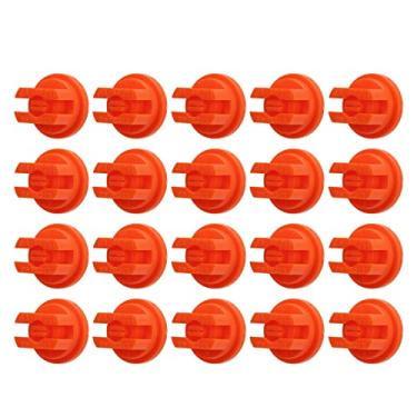 Imagem de Domary 20pcs Fan Spray Prayp Spray Alta Pressão Bico de Pulverizador Agrícola de Plástico para o Drone de Proteção de Plantas (Laranja)