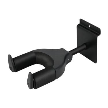 Imagem de YIJU Gancho para guitarra, suporte de parede para guitarra, fechamento automático, trava automática, suporte para bandolim, ukulele, acessório para