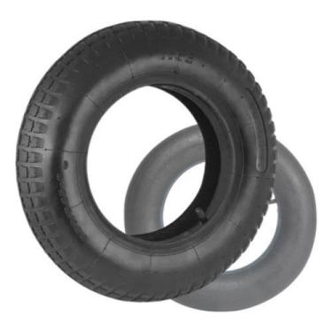 Imagem de Kit Pneu E Câmara De Ar 3.25-8 Carrinho De Mão Reforçado - NoBrand