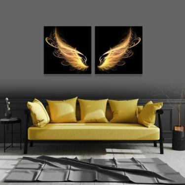 Imagem de Quadro Decorativo Asas De Anjo Duo Angel'S Wings Sofisticado - Midiapo