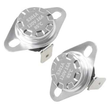 Imagem de Pacote com 2 6931EL3002M conjunto de termostato para secadora 85°C serve para Samsung, LG, Kenmore Dryer substitui 6931EL3002A AP5782317, AP4201894, 2068545, PS4205213, PS2038533 6931EL3000 2K, CC 4 7