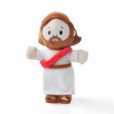 Imagem de Boneca de Pelúcia de Jesus de Pelúcia, Almofada de Desenho, Tenha Jesus Sempre Perto (50cm)