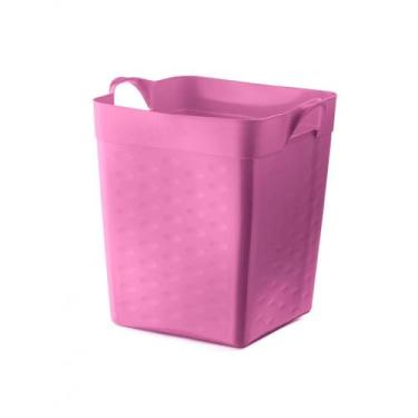 Imagem de Sanremo - Cesto Organizador Plástico Flexível Quadrado de 18 Litros, Linha Moolti