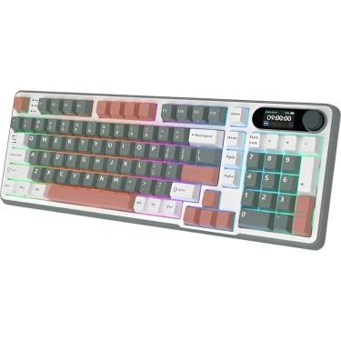 Imagem de Teclado Mecanic Royal Kludge RKS98 96% RGB Switch Chartreuse
