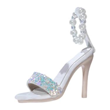 Imagem de Amagogo Sapatos de boneca 1/4, acessórios para fantasias de boneca, modelo em miniatura para bonecos de ação femininos, Branco