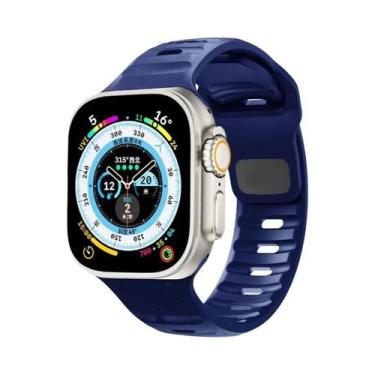 Imagem de Pulseira De Silicone Esportiva De 49mm 45mm 40mm 44mm 42mm 41mm 38mm P