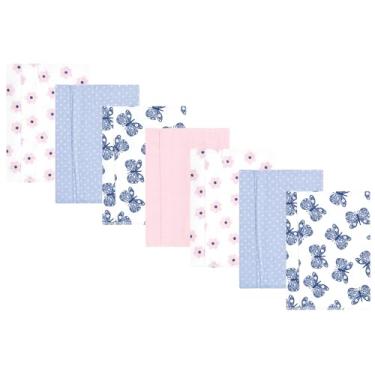 Imagem de Hudson Baby Panos unissex de flanela de algodão para bebê, pacote com 7, linda borboleta, tamanho único