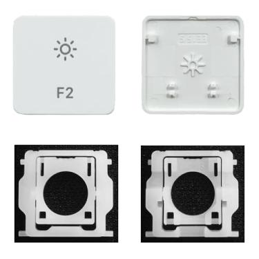 Imagem de GRMTRV Dobradiça individual de substituição para teclado Magic A2438 A2439 A2449 A2450 A3118 A3203 2021-2024 ano (tecla F2)