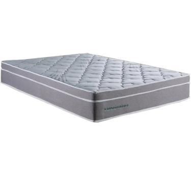 Imagem de Colchão Tiradentes Queen com Molas Ensacadas 24x198x158 Colchominas Cor Cinza