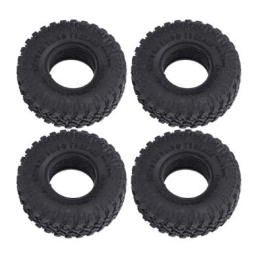 Imagem de RiToEasysports Rodas De Carro RC, 4Pcs 1in 1/24 RC Carro Pneus Esponja De Borracha Forro 55x19mm para Axial SCX24 FMS FCX24 AX24