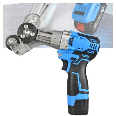 Imagem de Cortador De Chapas De Metal EléTrico,Cortador De Chapas De Metal Sem Fio,Com IluminaçãO Led,Velocidade AjustáVel Para Chapas De Ferro,Cobre,AlumíNio E AçO