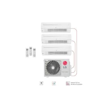 Imagem de Ar condicionado Multi Split Inverter 3 ambientes ( 1via 1X 9.000BTUS, 2X 12.000BTUs) Quente/Frio WiFi integrado
