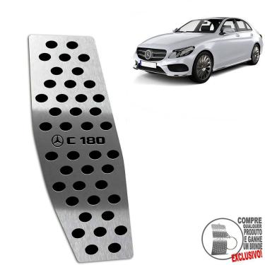 Imagem de Descanso de Pé Aço Inox Mercedes C180 2015 A 2021 Preto