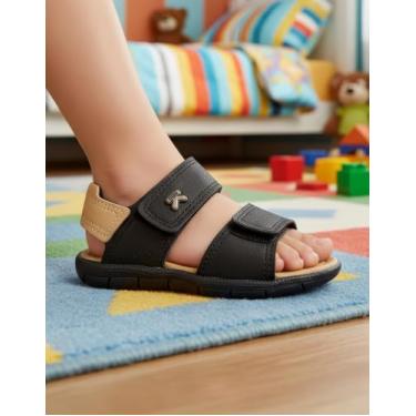 Imagem de Sandália Infantil Menino Klin Tic Tac Velcro 171262000