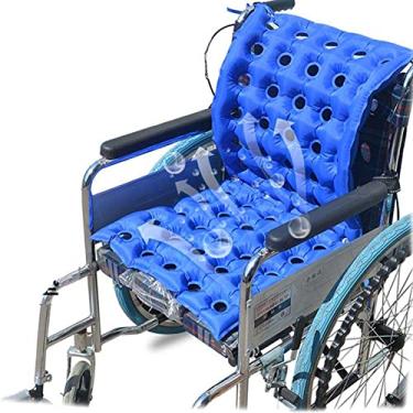 Imagem de Almofadas insufláveis para cadeiras de rodas, tapete portátil anti-escaras para aliviar a pressão local, volume ajustável suavidade para pacientes hospitalizados pessoas sentadas a longo prazo
