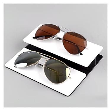 Imagem de Prateleira de exibição de óculos de sol de acrílico multicamada prateleira de exibição prateleira de exibição de óculos suporte de exibição de óculos de mesa organizador de prateleira de exibição