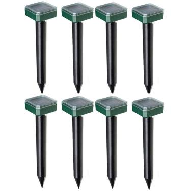 Imagem de Repelente Solar Kit 8 Uni Ultrassonico Espanta Inseto Escorpiao Cobra Rato Cobras Roedores Peste Jardim Quintal