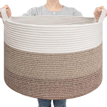 Imagem de Cesta para ropa Goodpick 55x35 cm cuerda de algodón grande