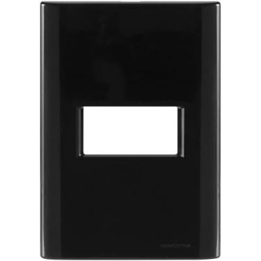 Imagem de Placa 1 Posto Horizontal Tramontina Giz Com Suporte Preto Tramontina