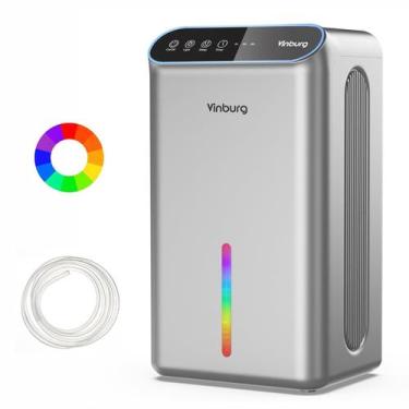 Imagem de Desumidificador Vinburg para porão de 2,5 L, 800 pés quadrados com man