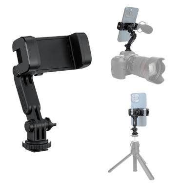 Imagem de JJC Suporte de telefone para câmera, adaptador de montagem em tripé para iPhone Smartphone, suporte frio para DSLR DJI Osmo Action Osmo 360, Insta360 Ace Pro, acessórios de fotografia para câmera