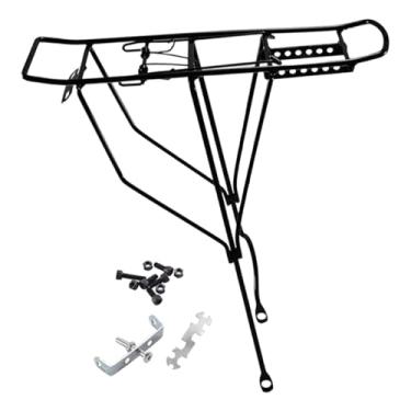 Imagem de harayaa Suporte de carga traseiro para bicicleta infantil, acessórios práticos de aço, assento traseiro resistente, substituição, suporte para bicicleta com, Buraco Grande