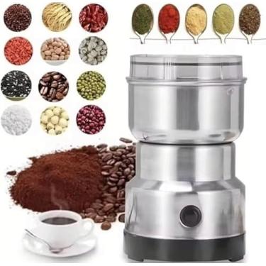 Imagem de Moedor de Café Elétrico 150g – Tritura Grãos, Especiarias e Temperos com Lâminas de Aço Inox, Rápido e Compacto - 110V